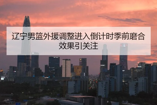 辽宁男篮外援调整进入倒计时季前磨合效果引关注